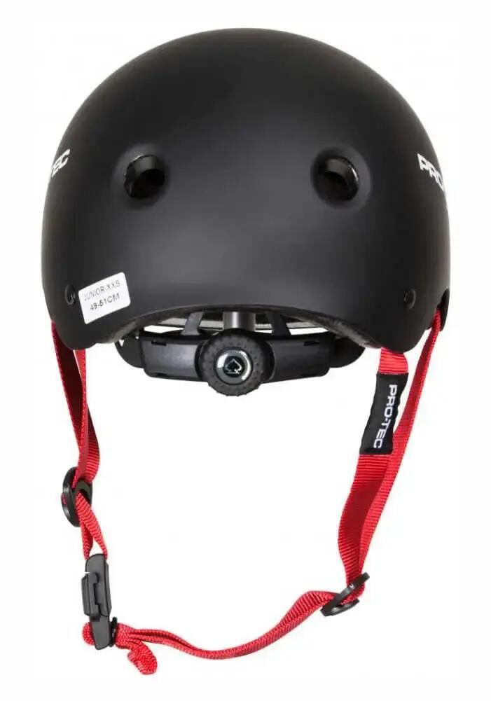 Casco - Skate - Adulto - Ajustable, Certificado - JR Classic FIT - Negro mate 3/4