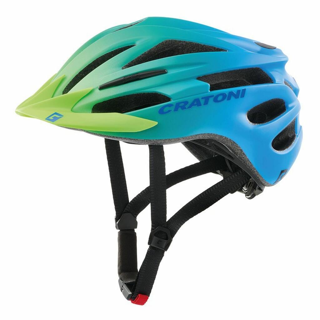 Cratoni Pacer Jr. Helmet S-M matte green-blue