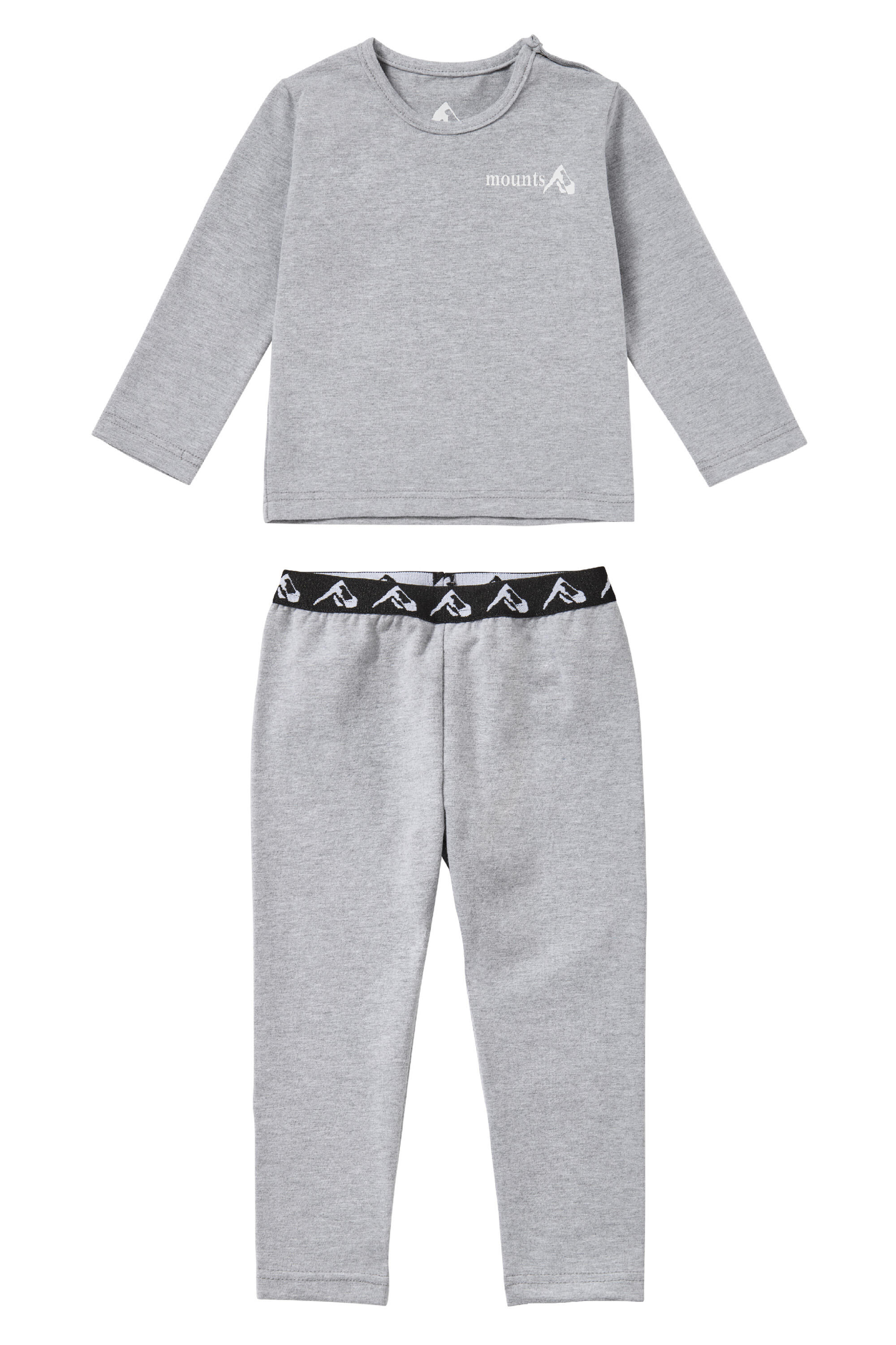 BABY COTTON Thermal Pants - SKI/ HIKE/ CAMP - GREY 2/4