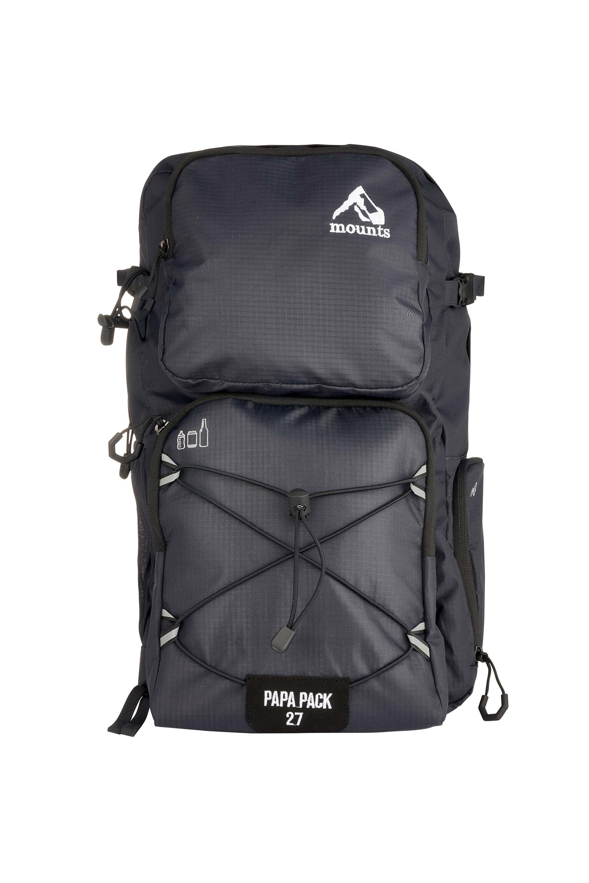MOUNTS Papa Pack - Nappy Backpack - Changing Mat - Day Hiking Backpack - Cooler Pocket