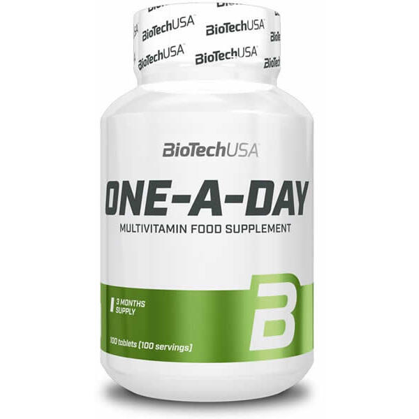BioTechUSA One-A-Day 100 comprimidos Exclusivo Online      15,89€  BIOTECHUSA BioTechUSA One-A-Day 100 comprimidosVendido e expedido por: FitnessZone    