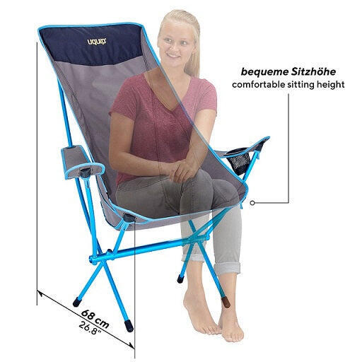 Infinity Lounger Foldable Camping Chair - Anthracite/Grey