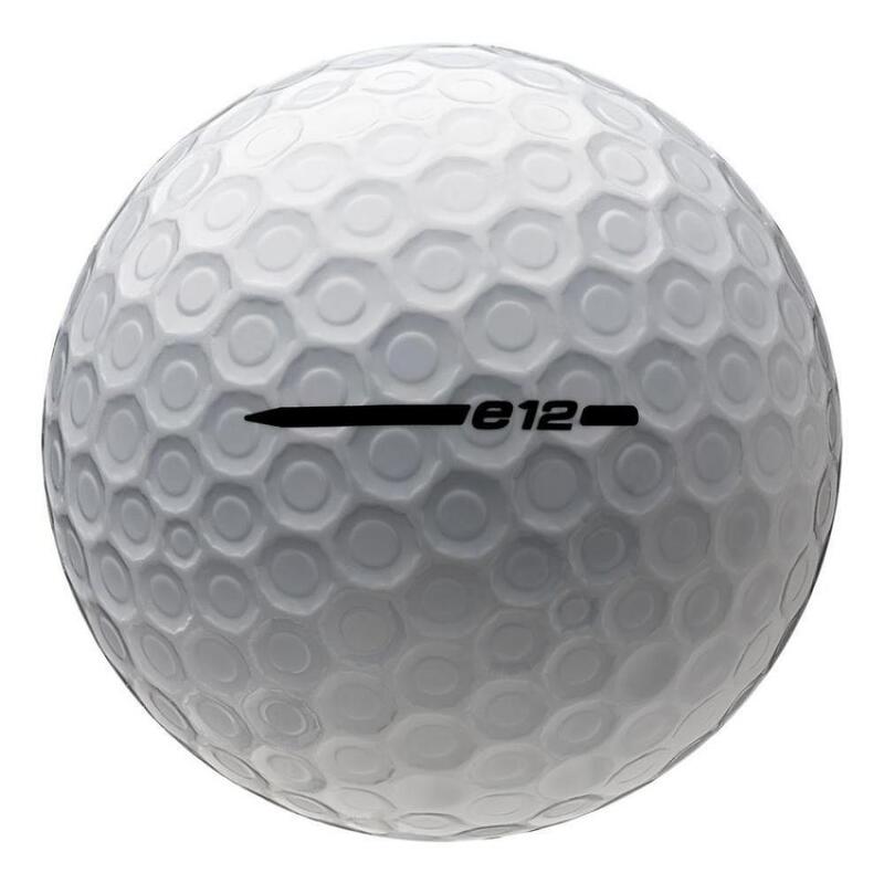 Packung mit 12 Golfbällen Bridgestone E12 Contact