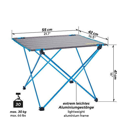 Liberty Lightweight Foldable Outdoor Activities Table - Grey