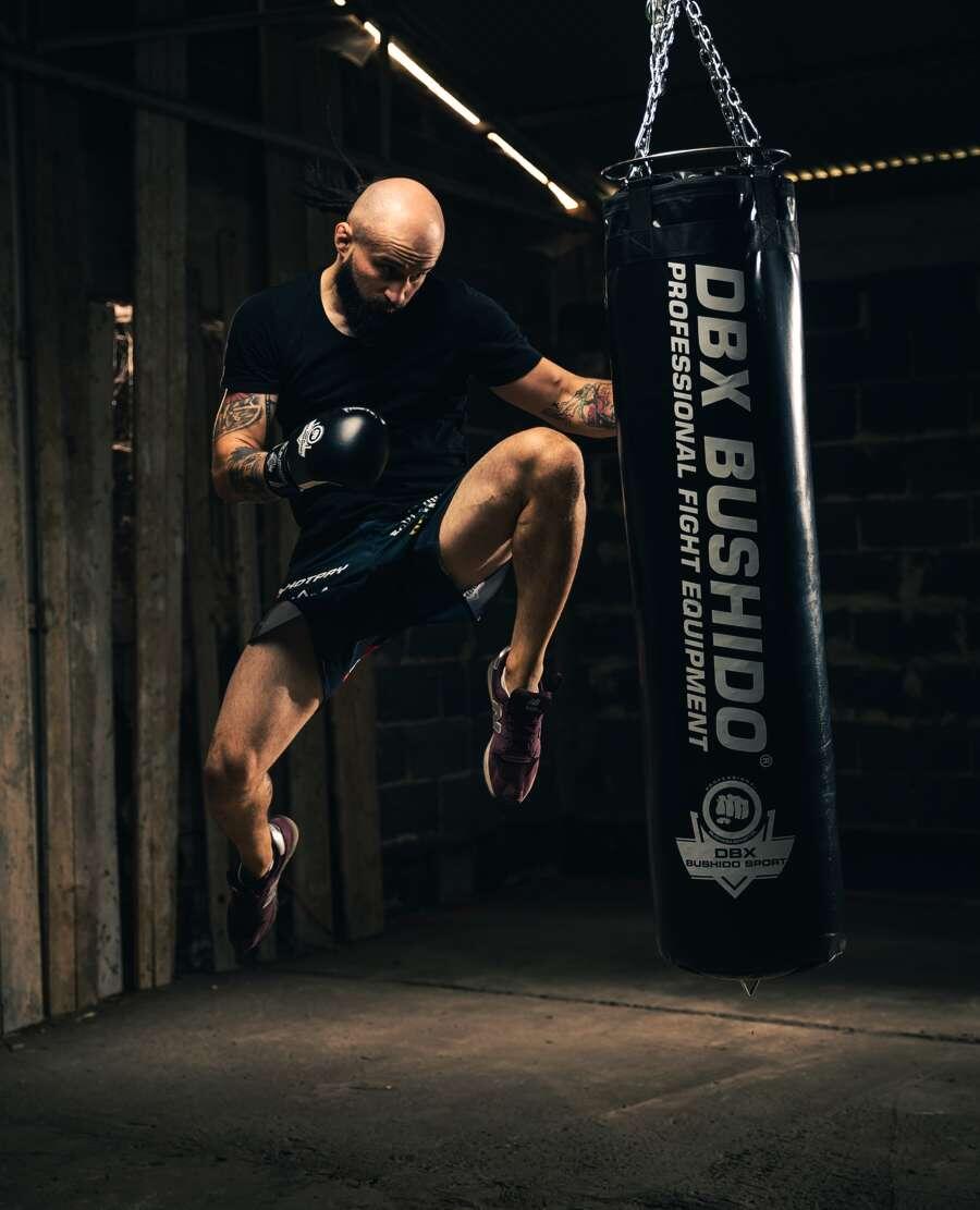 Worek bokserski DBX Bushido z granulatem gumowym SBRX 60kg 130cm 5/7