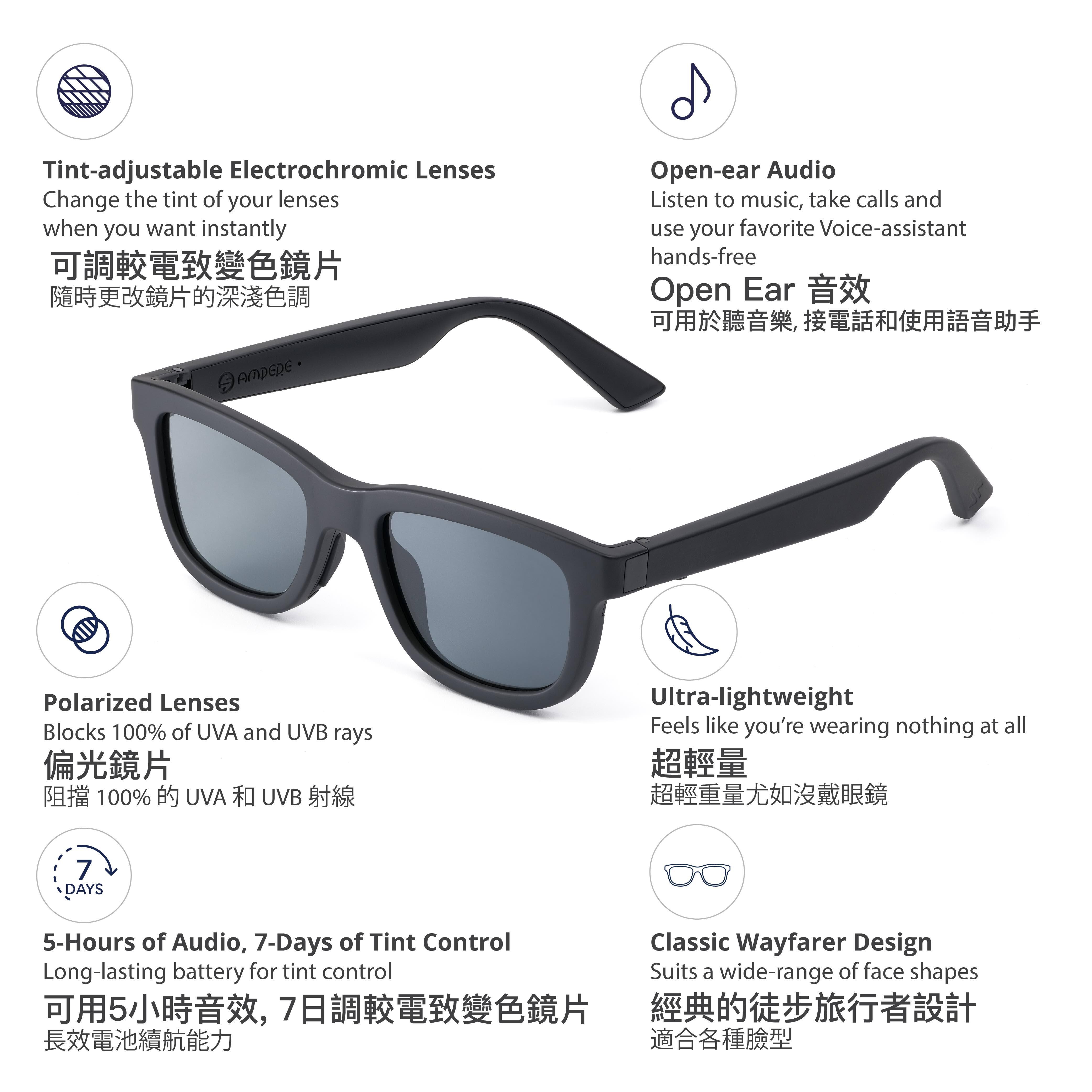 Dusk electrochromic smart sunglasses controlled by your phone - Geeky  Gadgets