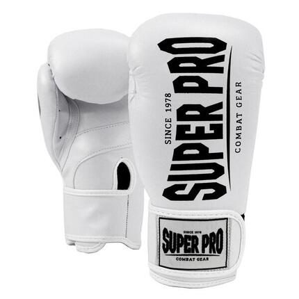 Super Pro Combat Gear Champ (kick)bokshandschoenen Wit/Zwart