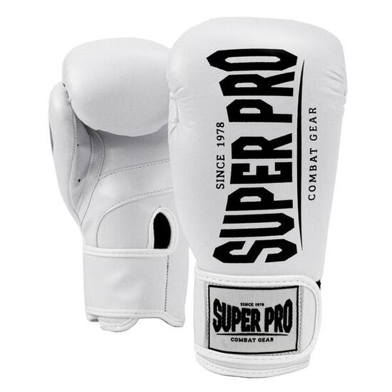 Super Pro Combat Gear Champ (kick)bokshandschoenen Wit/Zwart