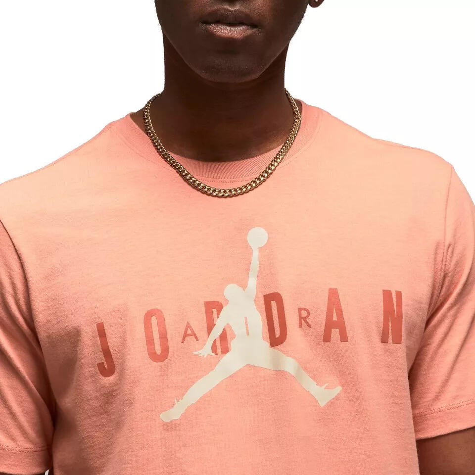 T-shirt Nike Jordan Air Wordmark, Rose, Hommes 3/4