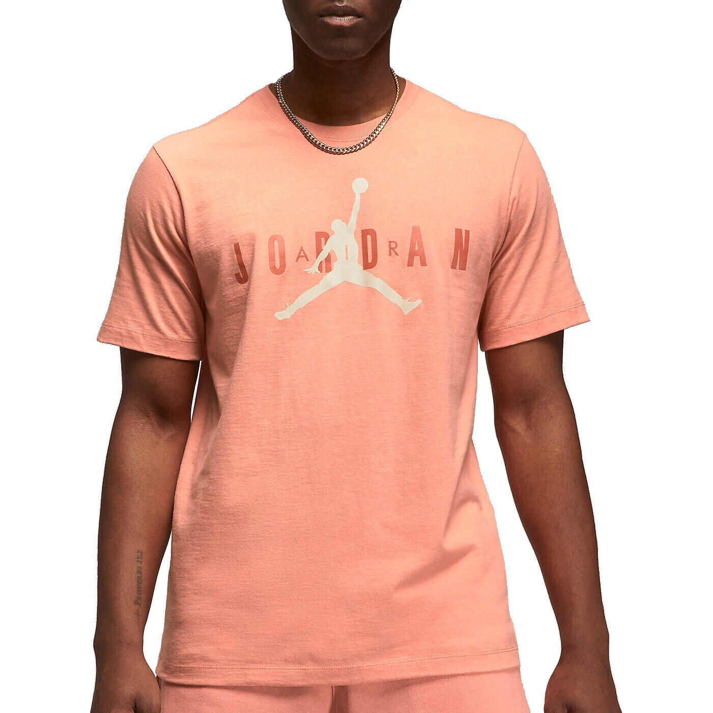 T-shirt Nike Jordan Air Wordmark, Rose, Hommes 1/4