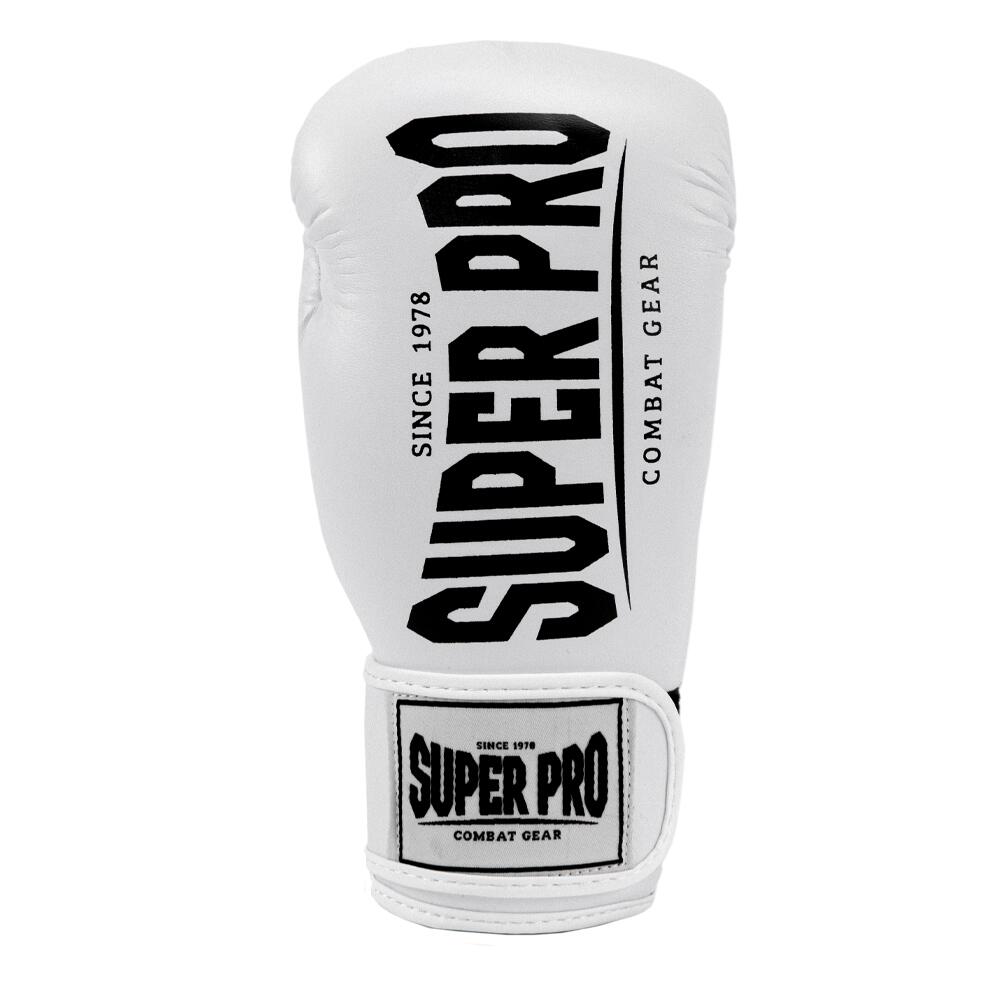 Super Pro Combat Gear Champ (kick)bokshandschoenen Wit/Zwart 2/5
