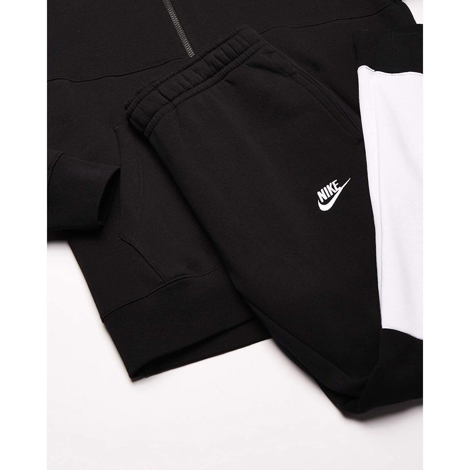 Fato de treino Nike NSW Fleece Tracksuit, Preto, Homens 5/5