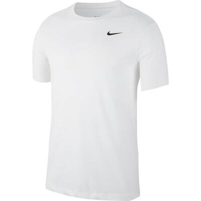 T-shirt nike dry crew solid, wit, mannen