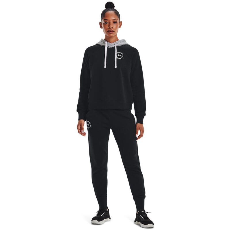 Pantalon Under Armour Rival Fleece Crest, Noir, Femmes