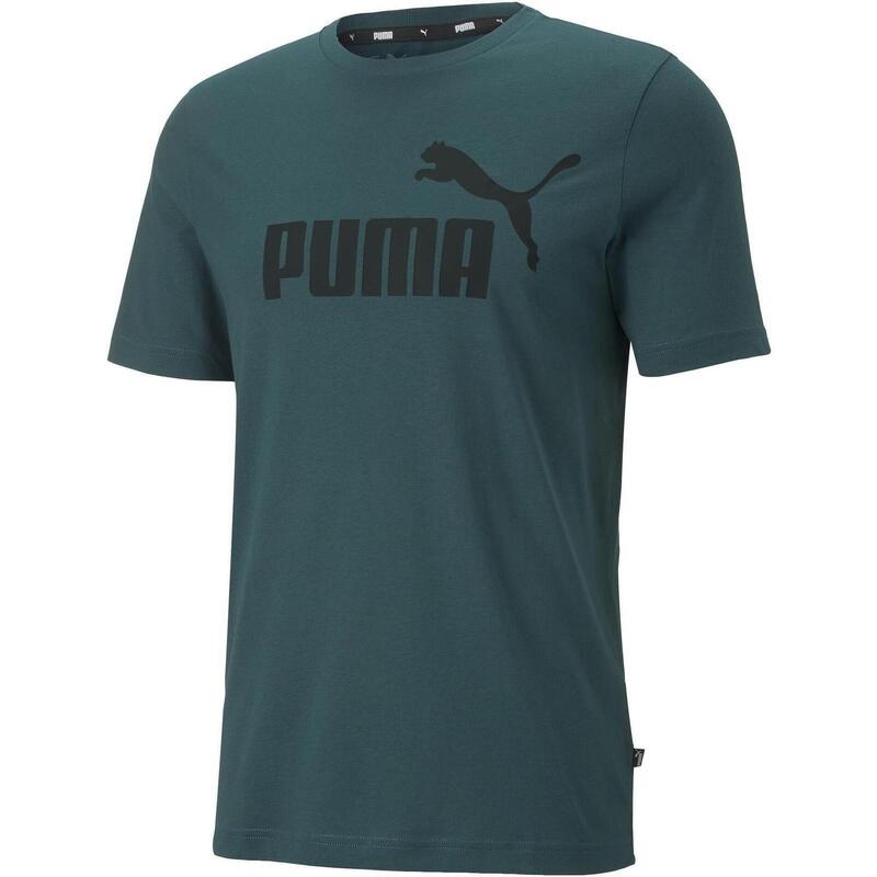 Póló Puma Essential Logo, Zöld, Férfiak