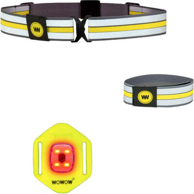 Reflecterende arm- & heupband met lamp orion set