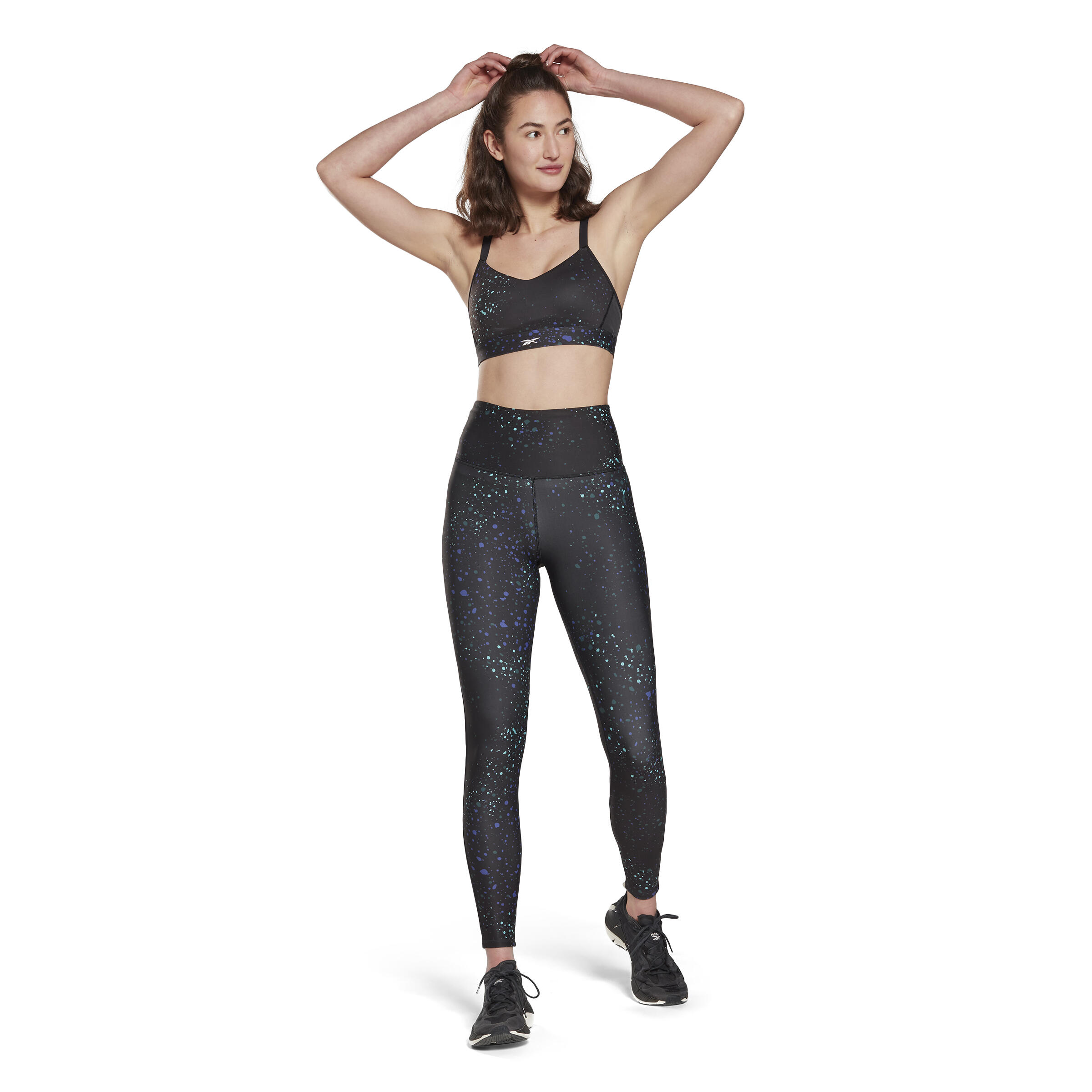 Legginsy damskie Reebok Lux 2.0 Multi-Colored Speckle 4/5