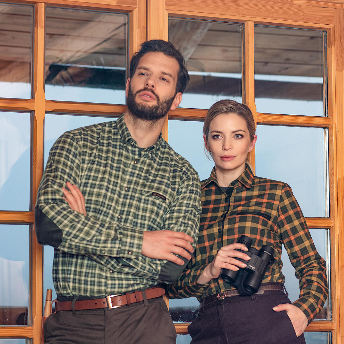 Pánská lovecká košile Tagart Willow Green Slim s obsahem Tencelu 5/5
