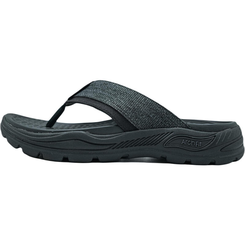 Flip papucs Skechers Arch Fit Motley SD - Dolano 204345BLK, Fekete, Férfiak