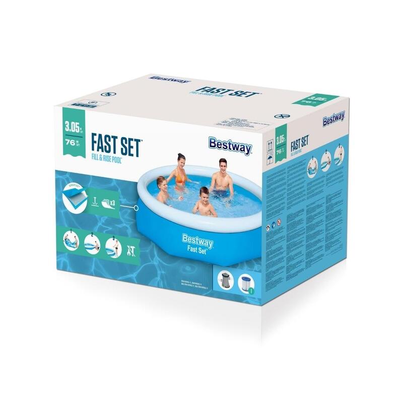 Bestway Fast Set Pool 305 cm mit Filterpumpe