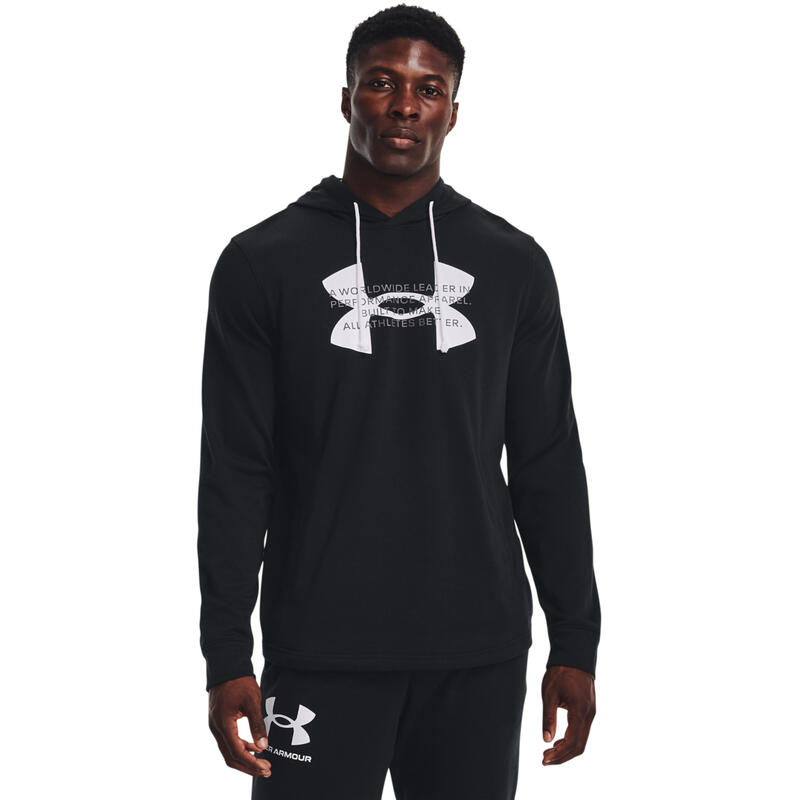 Hoodie Under Armour Rival Terry Big Logo, Preto, Homens