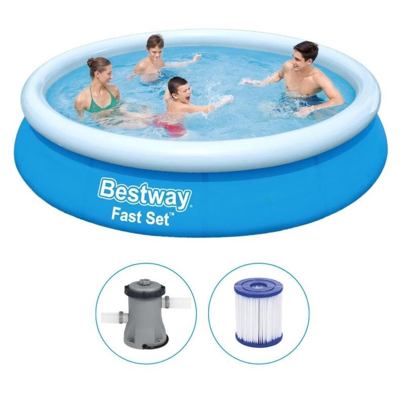 Bestway - Fast Set - Piscine gonflable - 366x76 cm - Ronde