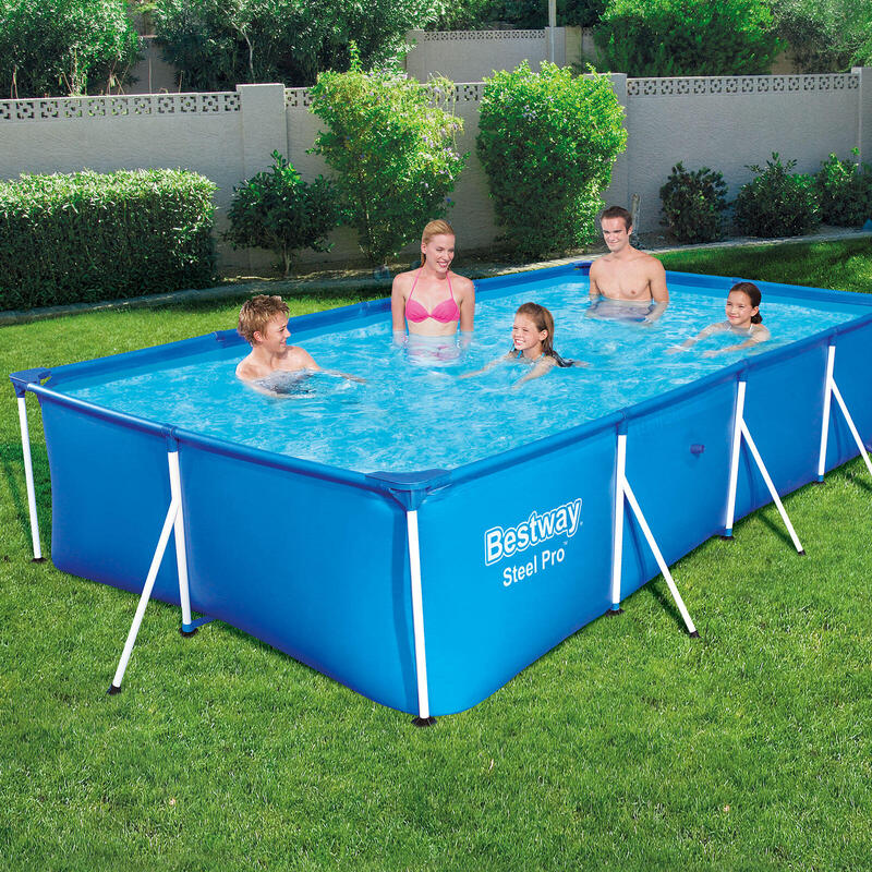 Piscina desmontable Rectangular Bestway Steel Pro| Dimensiones: 400x211x81 cm