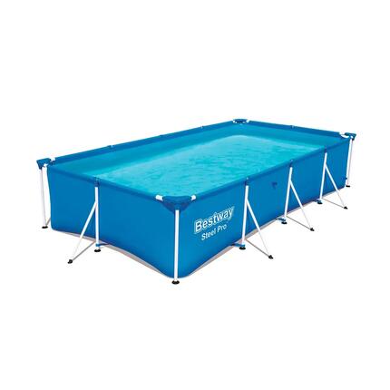 Bestway - Steel Pro - Piscine tubulaire - 400x211x81 cm - Rectangulaire