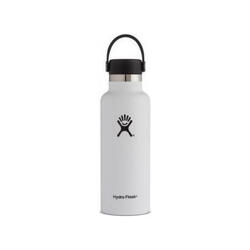 Hydro Flask Standard Mouth Drinkfles met standaard Flex Cap - 532ml - White