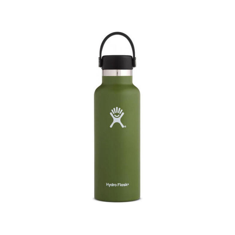 Hydro Flask Standard Mouth Drinkfles met standaard Flex Cap - 532ml - Olive