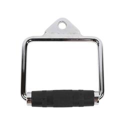 Poignée de tirage acier et caoutchouc Poignée poulie grise 14,5x2x17,5 cm