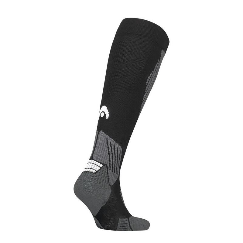 Paire de chaussettes de ski montantes unisexes HEAD Racer Black/White