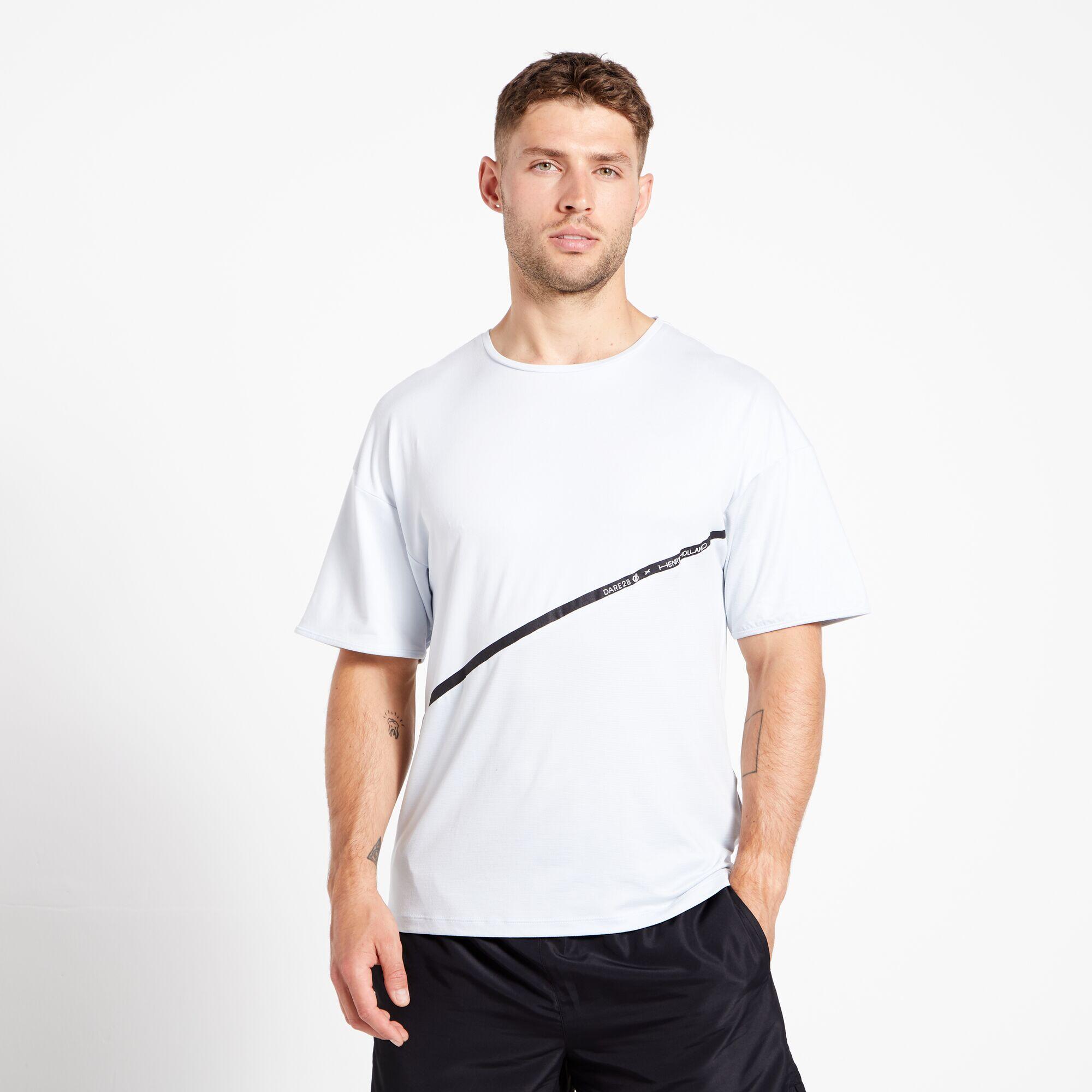 Henry Holland No Sweat Mens Gym Active T-Shirt - White 1/4