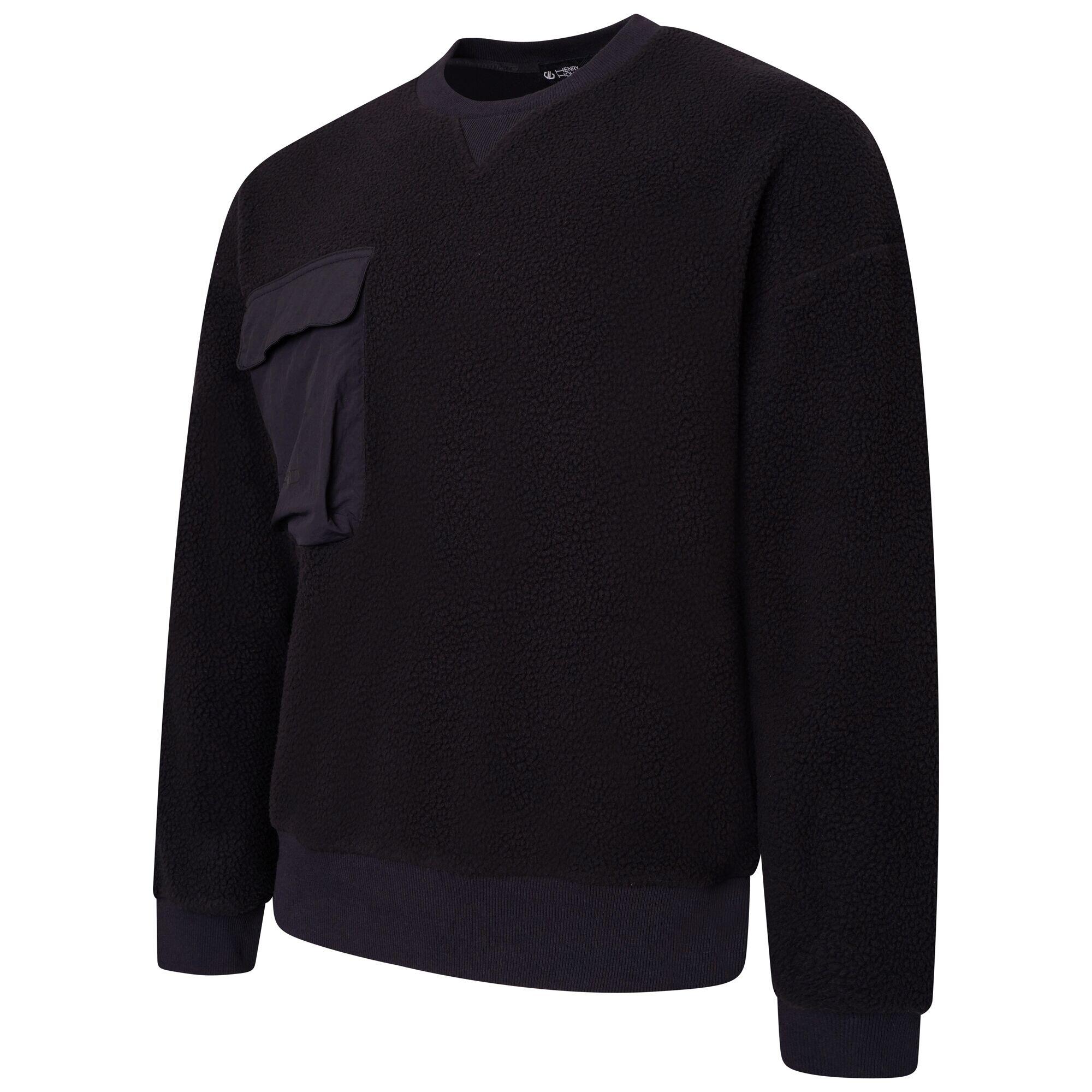 Henry Holland Wind Down Adult's Gym Overhead Sweatshirt - Black 2/5