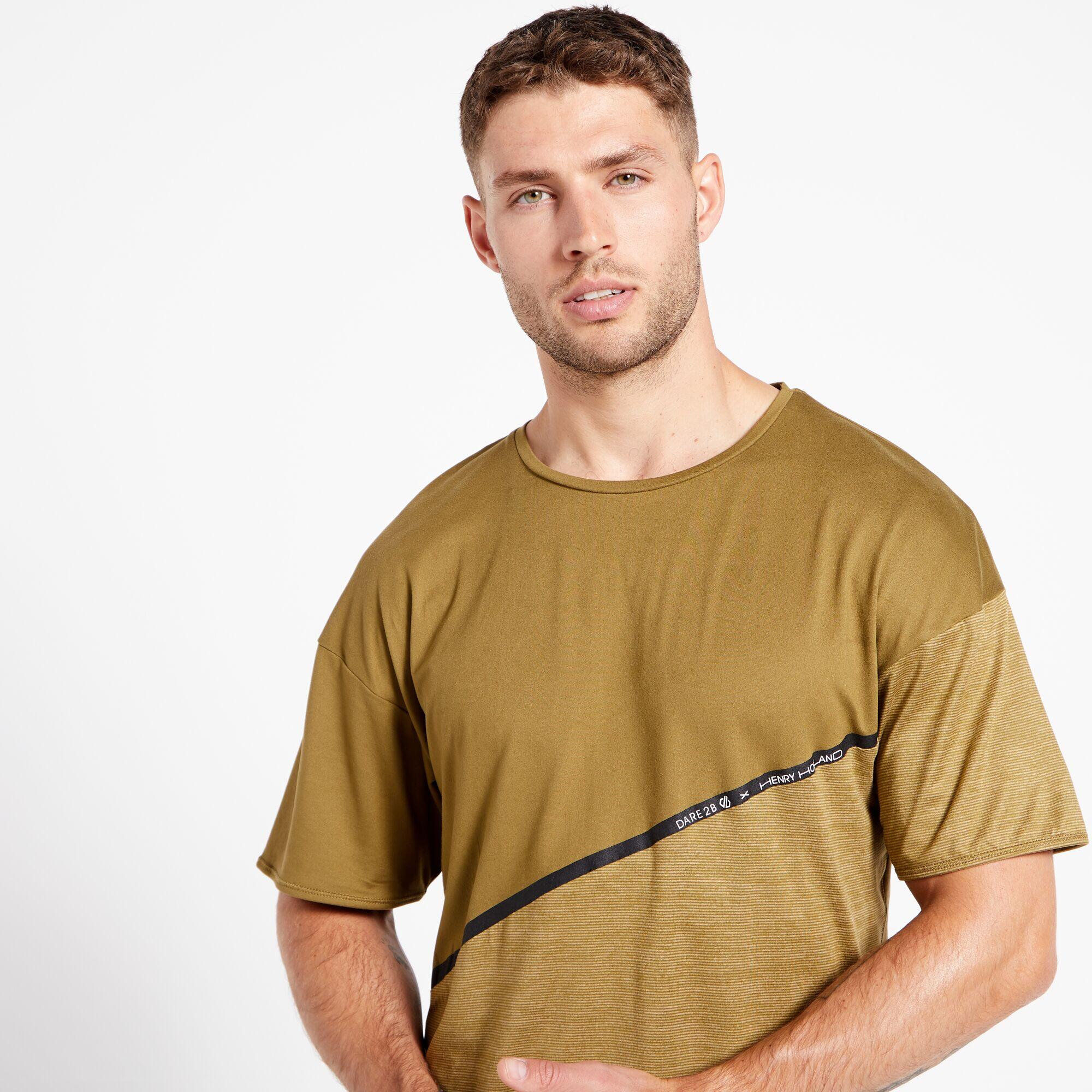 Henry Holland No Sweat Mens Gym Active T-Shirt - Olive Green 4/4