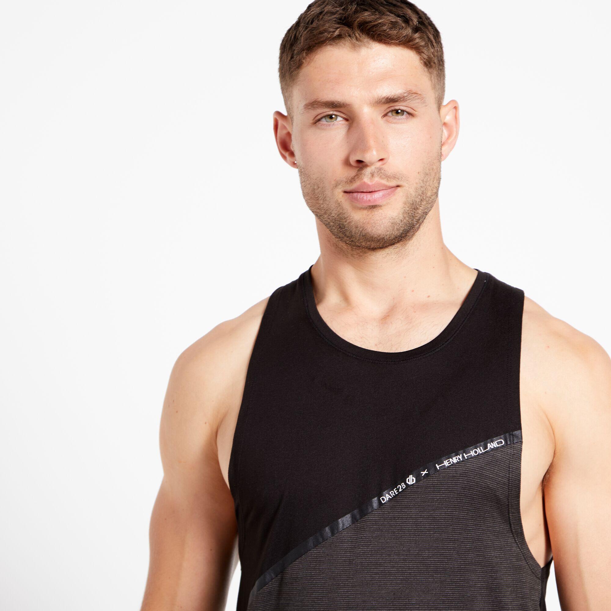 Henry Holland No Sweat Mens Gym Active Vest - Black 4/5