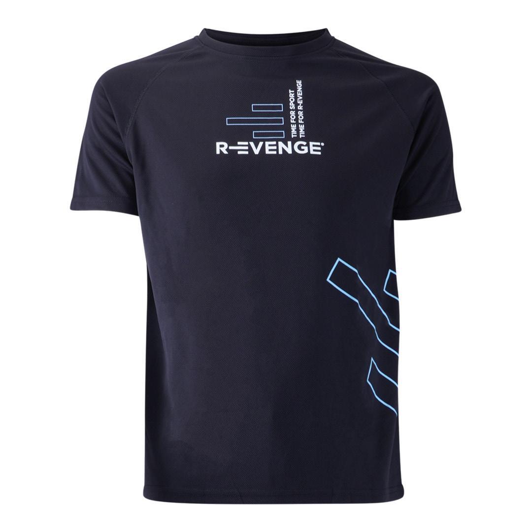T-shirt de mangas curtas homem fitness running cardio preto