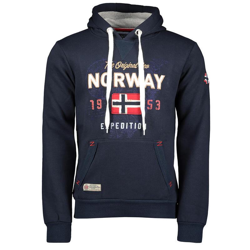 Sudadera para hombre Geographical Norway Guitre Azul Marino