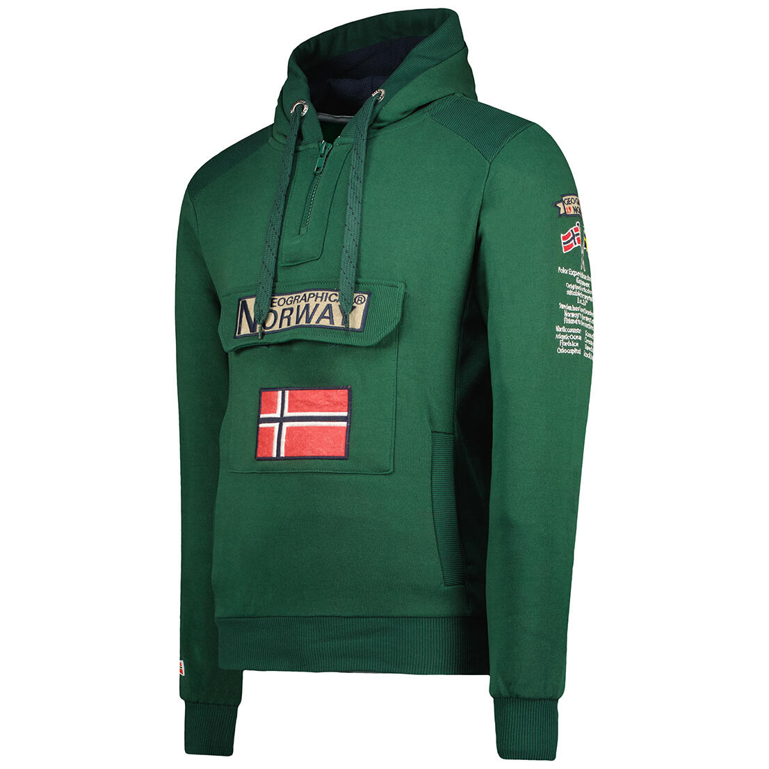 Sudadera de hombre Geographical Norway Gymclass Verde Oscuro 3/5
