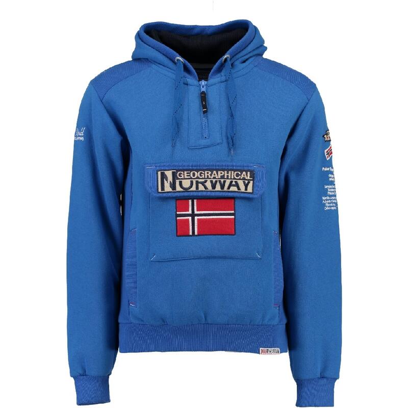 Sudadera de hombre Geographical Norway Gymclass Azul Eléctrico