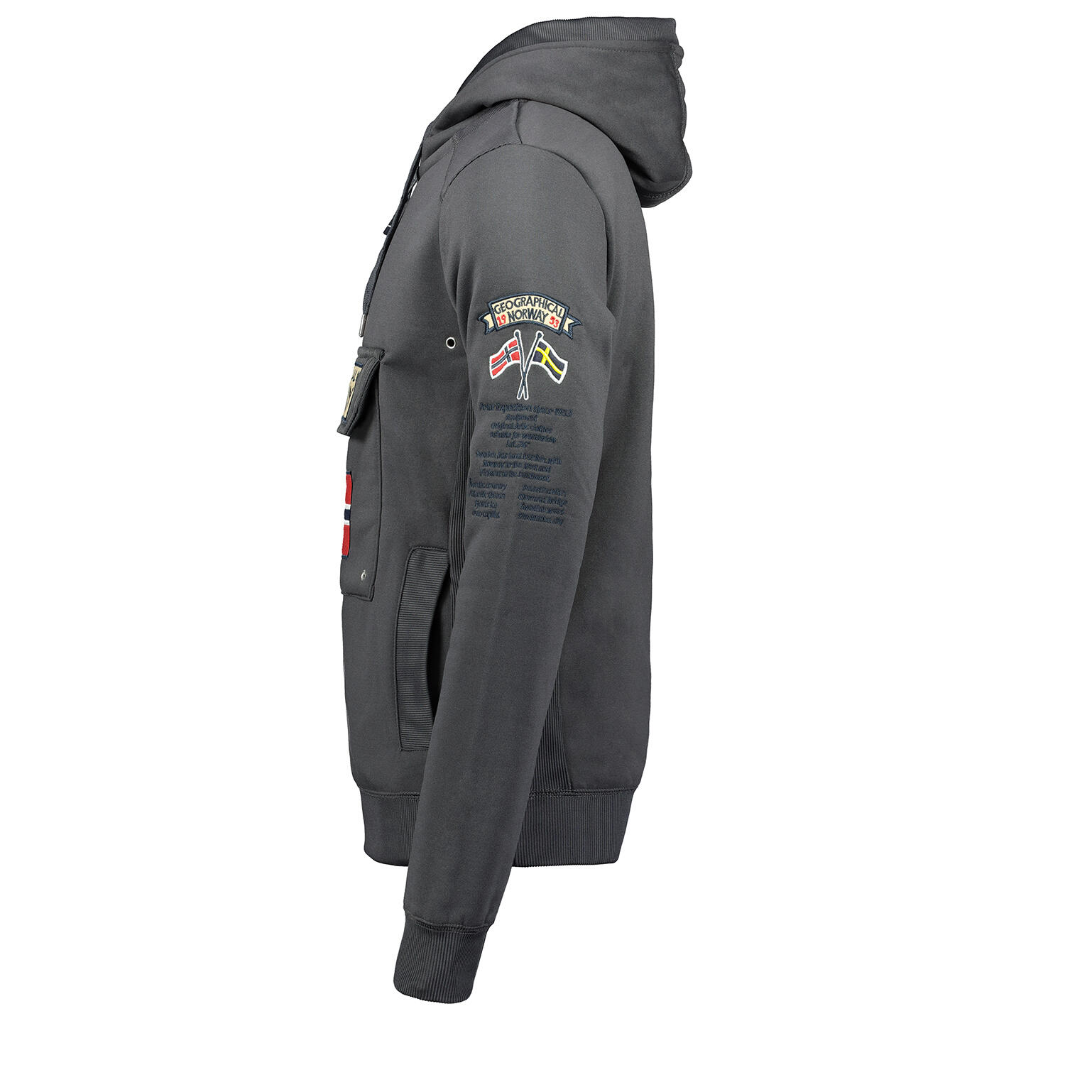 Sudadera de hombre Geographical Norway Gymclass Gris Oscuro 4/4