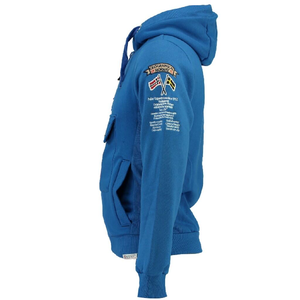 Sudadera de hombre Geographical Norway Gymclass Azul Eléctrico 3/3