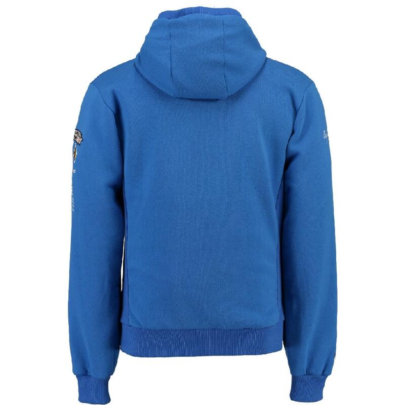 Sudadera de hombre Geographical Norway Gymclass Azul Eléctrico