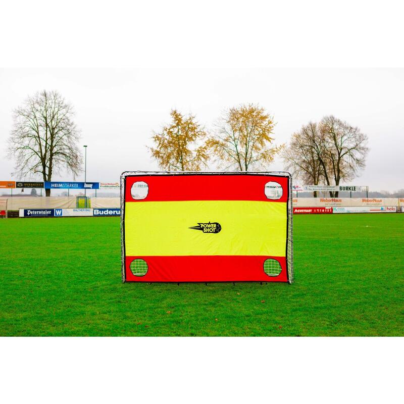 Baliza de futebol 1,8 x 1,2 m EDIÇÃO PRETO + Muro de Tiro Espanha