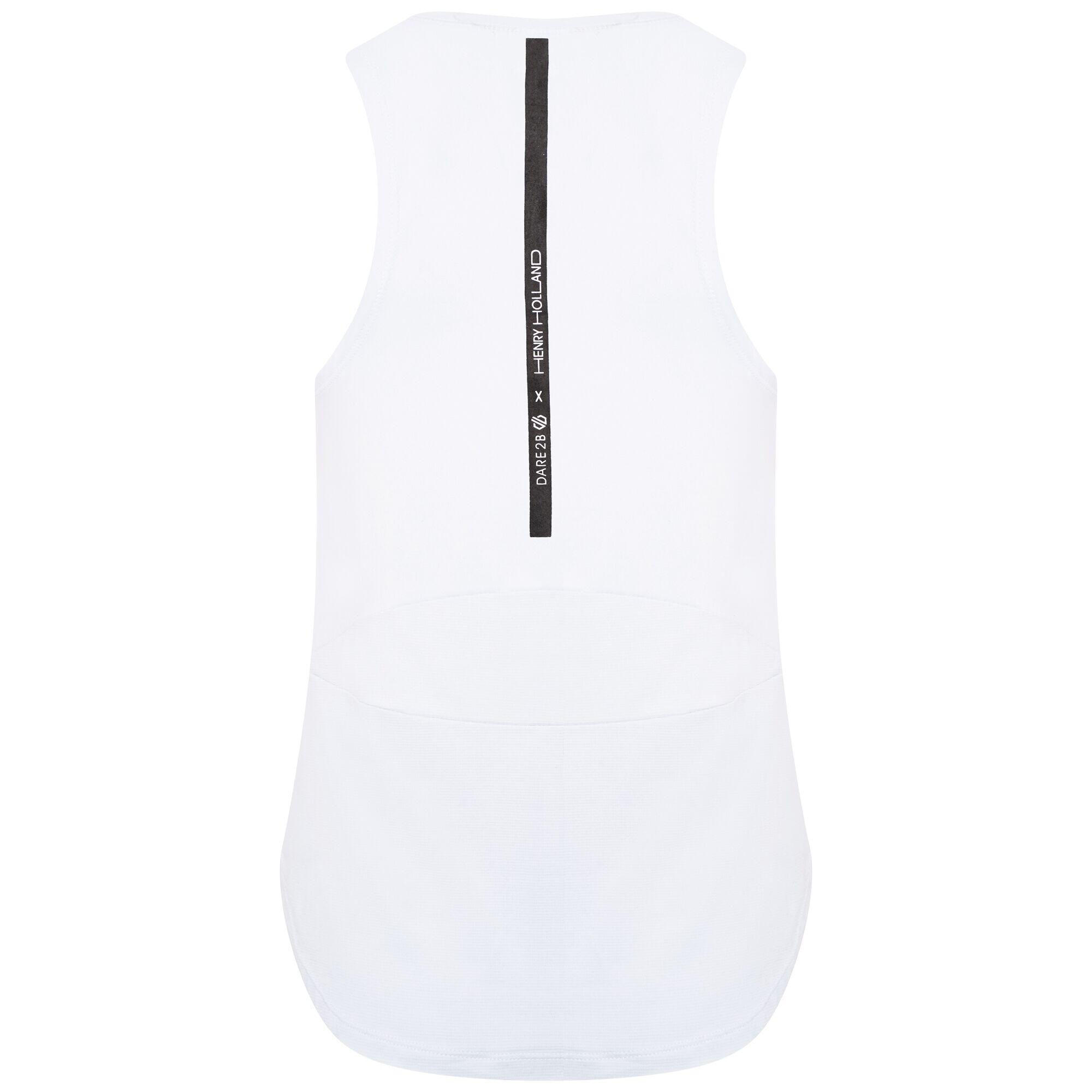 Henry Holland Cut Loose Womens Gym Vest - White 3/5