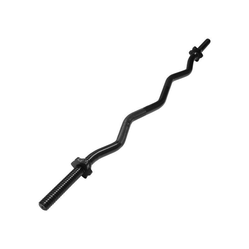 Barre Curl SZ noire de 120 cm, avec vis de serrage étoilées - Ø 30mm