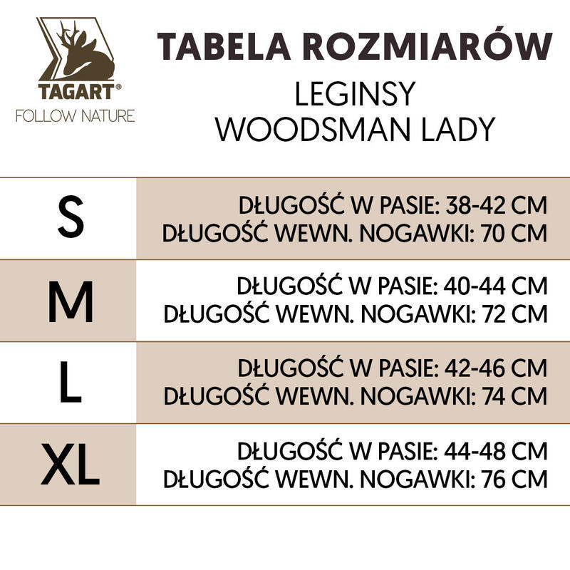 Colanți de teren WOODSMAN LADY termici