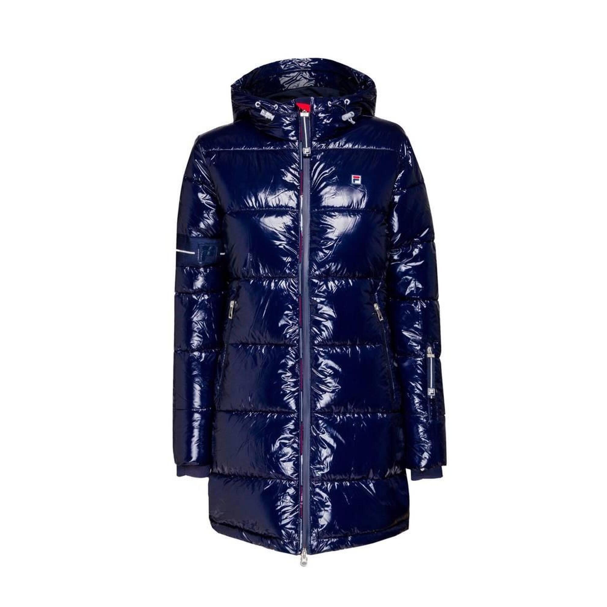 Kurtka narciarska damska Fila Sakura Puffer Coat granatowa