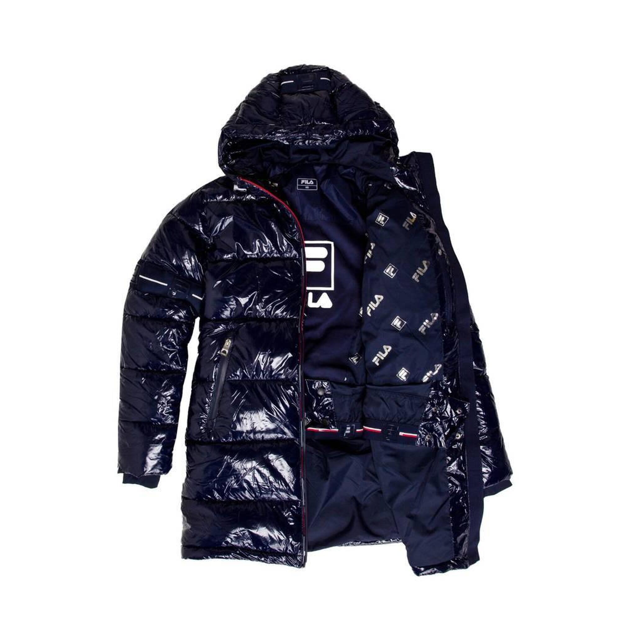 Kurtka narciarska damska Fila Sakura Puffer Coat granatowa