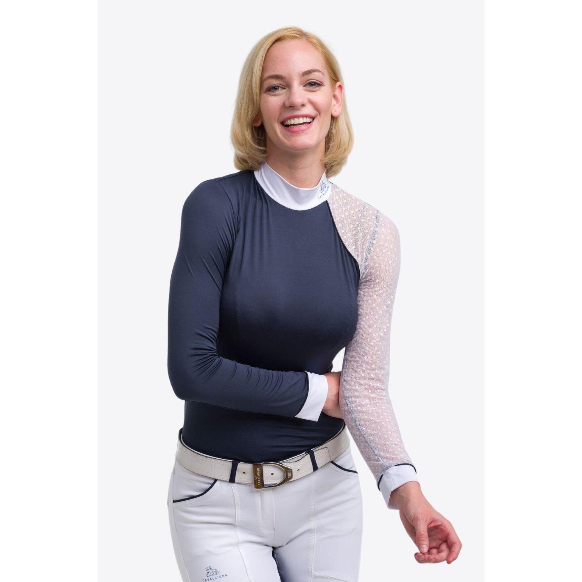 MODERN DAME long-sleeved polo shirt